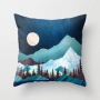 Custom Scenery Series Cushion Cover, 45*45 Cm Soft Landscape Sunset Cushion Cover/