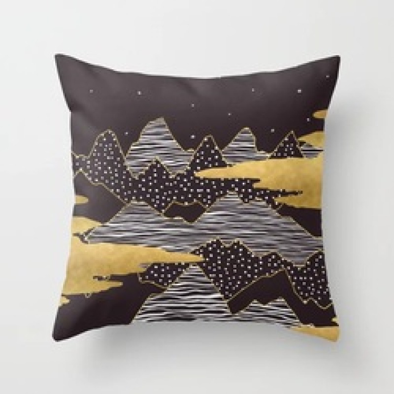 Custom Scenery Series Cushion Cover, 45*45 Cm Soft Landscape Sunset Cushion Cover/