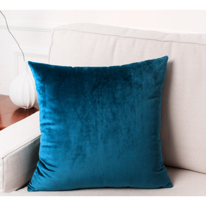 Luxury Fundas Cojin, Chocolate Soft Velvet Sofa Pillow Case Cushion Cover /