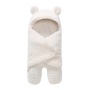 Cute Newborn Baby Boys Girls Blankets Plush  Blankets White, Nursery Swaddling Blankets