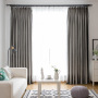 Simple And Stylish European Blue Italian Velvet Curtain, Solid Color Living Room Bedroom Velvet Curtain /