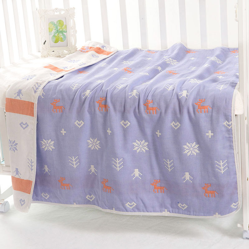 Baby Blue Blanket,Toddler Child Baby Blanket Bedding Quilt Swaddle#
