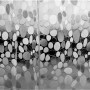 Magnetic Eva Cobblestone Shower Curtain Set, Free Of Punching Thick Waterproof And Mildew Transparent Shower Curtain/