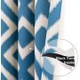 High Quality Geometric Patterns Design Grommet Top Bedroom Window Blackout Curtain, Darkening Thermal Insulated Drapes Curtain/