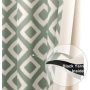 High Quality Geometric Patterns Design Grommet Top Bedroom Window Blackout Curtain, Darkening Thermal Insulated Drapes Curtain/
