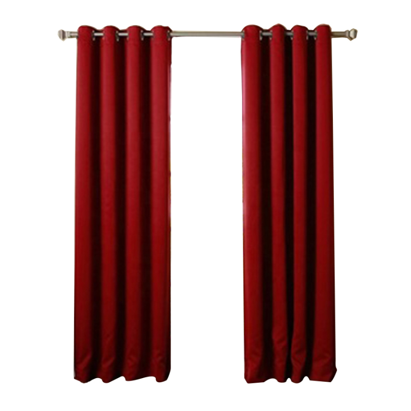 Decoration cardinal red 100% blackout living room sunproof  curtain