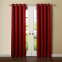 Decoration cardinal red 100% blackout living room sunproof  curtain