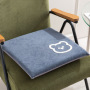 Memory cotton Cartoon 40*40cm Polyester 100% creamy white 350g embroidery dining chair cushion for sectional sofa Living room