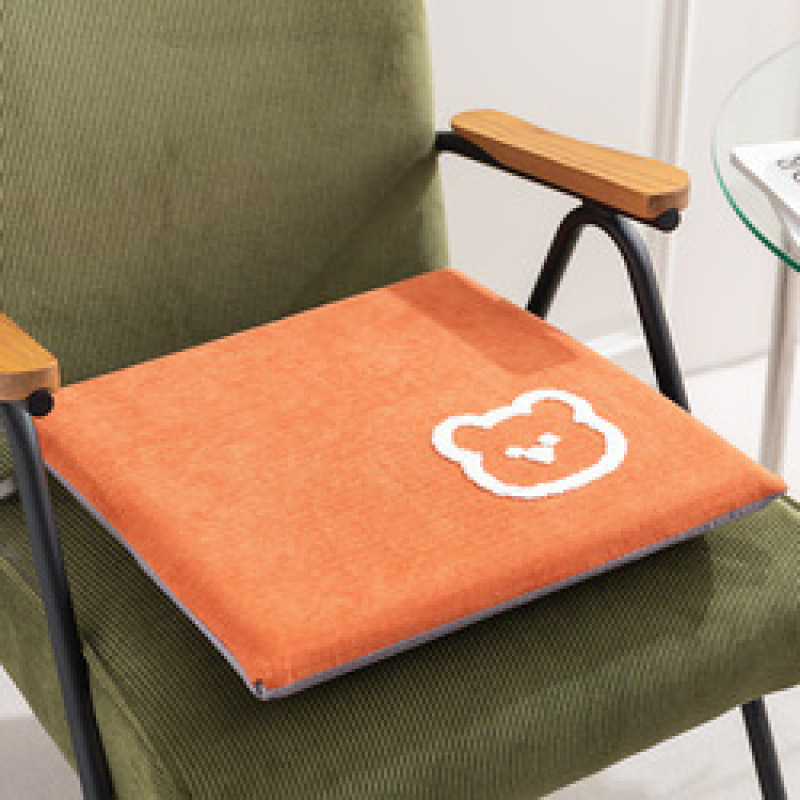 Memory cotton Cartoon 40*40cm Polyester 100% creamy white 350g embroidery dining chair cushion for sectional sofa Living room