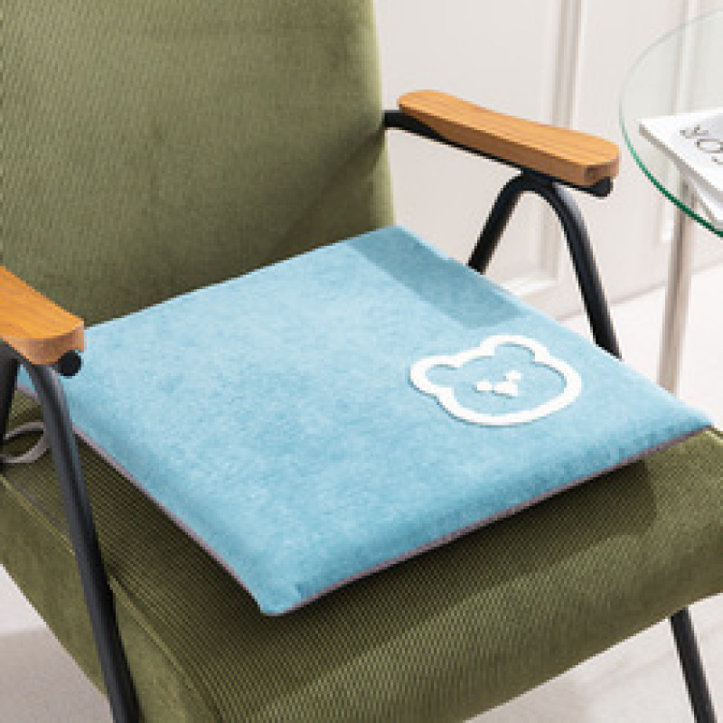 Memory cotton Cartoon 40*40cm Polyester 100% creamy white 350g embroidery dining chair cushion for sectional sofa Living room