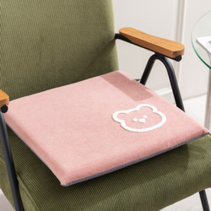 Memory cotton Cartoon 40*40cm Polyester 100% creamy white 350g embroidery dining chair cushion for sectional sofa Living room