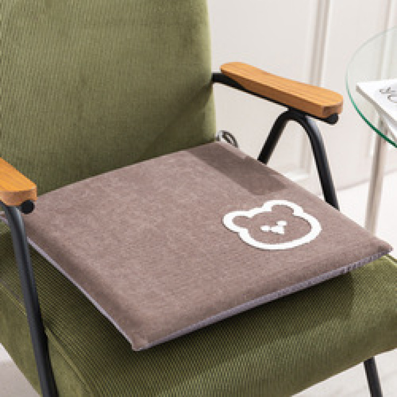Memory cotton Cartoon 40*40cm Polyester 100% creamy white 350g embroidery dining chair cushion for sectional sofa Living room