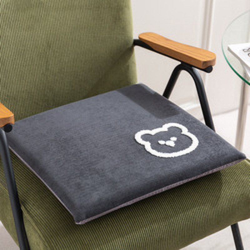 Memory cotton Cartoon 40*40cm Polyester 100% creamy white 350g embroidery dining chair cushion for sectional sofa Living room