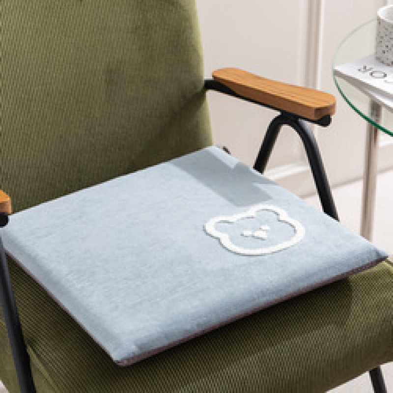 Memory cotton Cartoon 40*40cm Polyester 100% creamy white 350g embroidery dining chair cushion for sectional sofa Living room