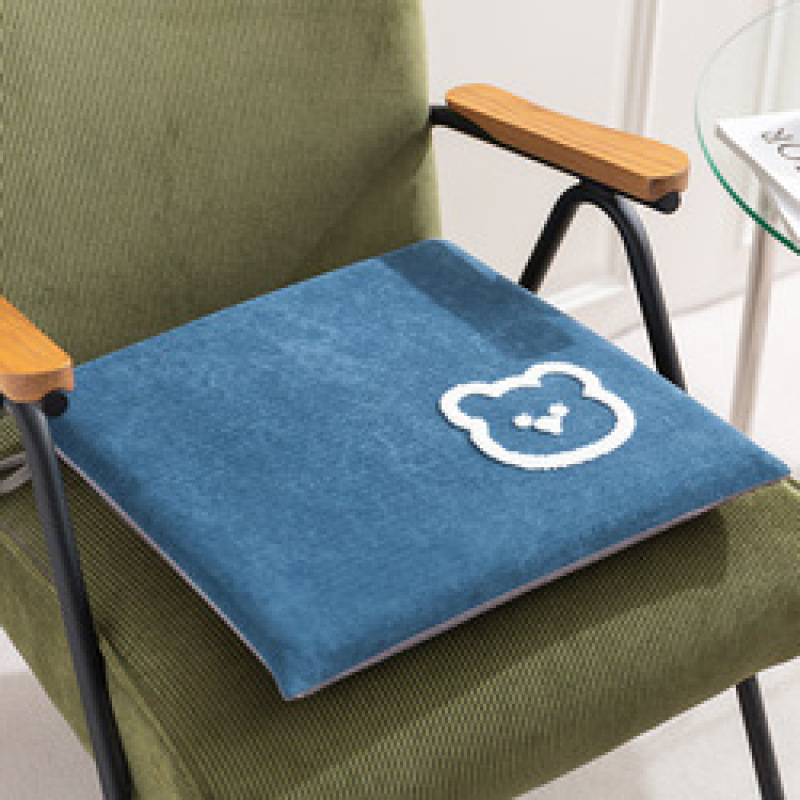 Memory cotton Cartoon 40*40cm Polyester 100% creamy white 350g embroidery dining chair cushion for sectional sofa Living room