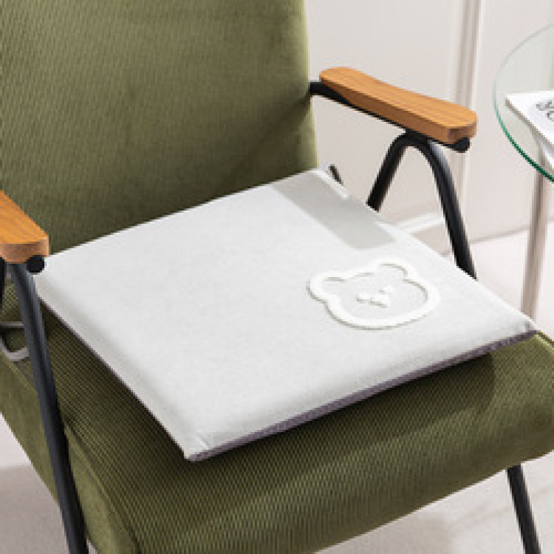 Memory cotton Cartoon 40*40cm Polyester 100% creamy white 350g embroidery dining chair cushion for sectional sofa Living room