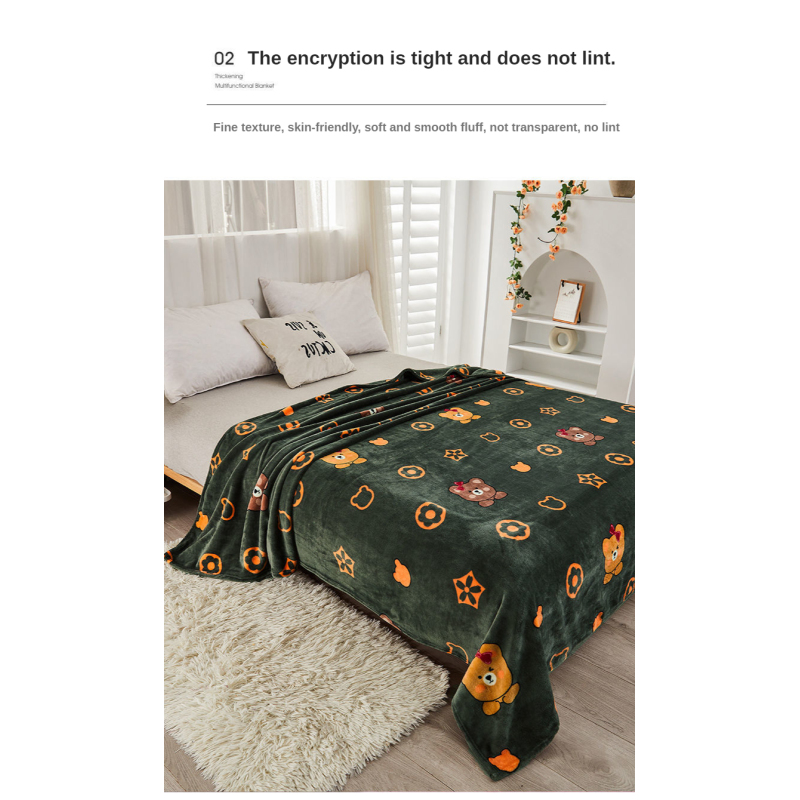 Big Sizes Soft Warm Thicken Coral Fleece Blanket Winter Bed Sheets Dual Purpose Light Thin Mechanical Wash Flannel Blankets/