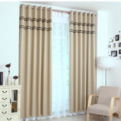 2019 Window Location Hot Sale Faux Linen Drapes Grommet Window Curtain For Hotel/Room