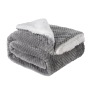 High Quality Cheap Portable Coral Fleece Throw Blanket, New Design Plush Double Side Sherpa Flannel Blanket#