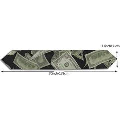 High Quality American Hundred Money Symbol Dollar Placemat Home Decor for Banquet Decoration 13 X 70 Inch table runner with logo