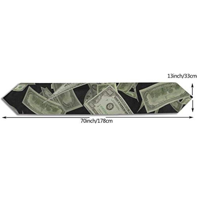 High Quality American Hundred Money Symbol Dollar Placemat Home Decor for Banquet Decoration 13 X 70 Inch table runner with logo