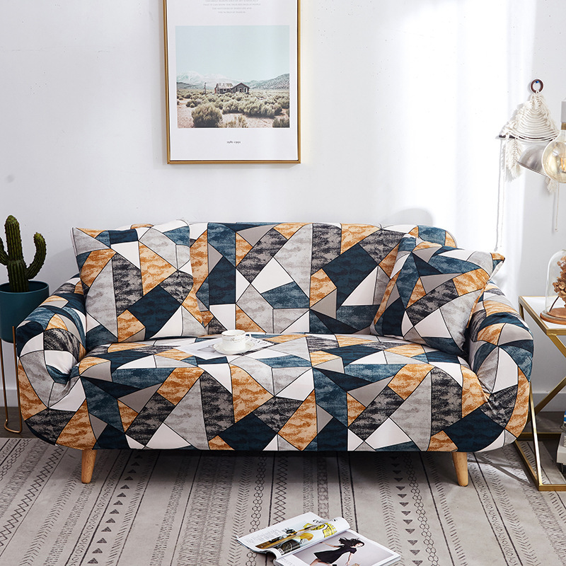 Home Printed L Shape Sofa Elastic Cover, Custom Made Couch Sofa Slip Covers/