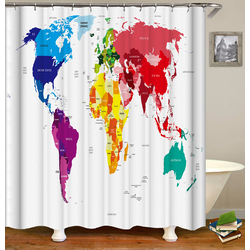 Drop Shipping Hot Selling Amazon Pure Color Simple Shower Curtain, The Cheapest Shower Curtain For Home Hotel From China#