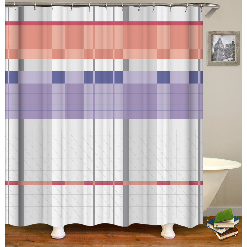 Drop Shipping Hot Selling Amazon Pure Color Simple Shower Curtain, The Cheapest Shower Curtain For Home Hotel From China#