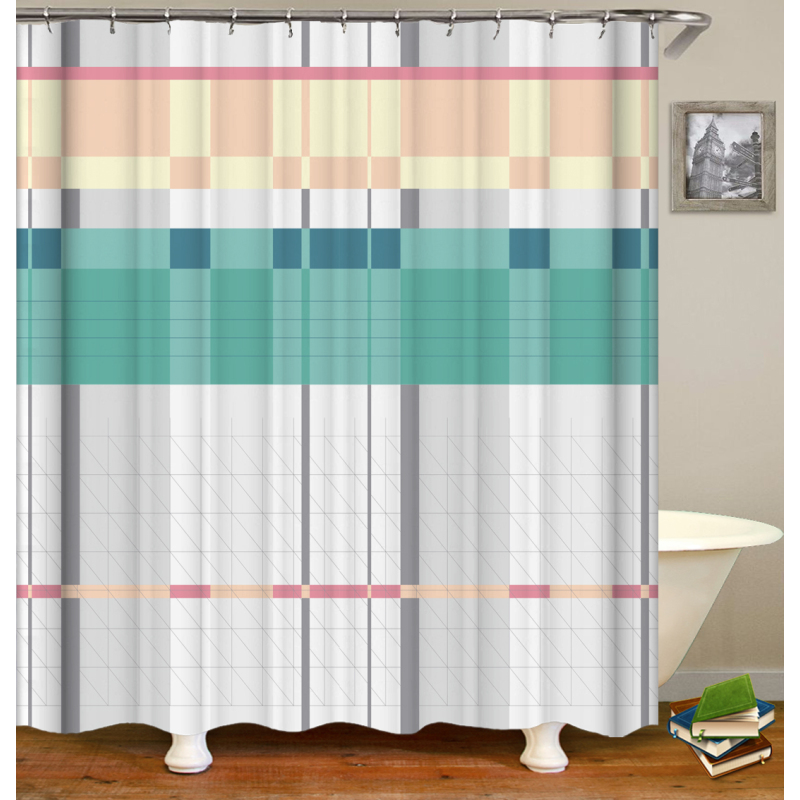 Drop Shipping Hot Selling Amazon Pure Color Simple Shower Curtain, The Cheapest Shower Curtain For Home Hotel From China#