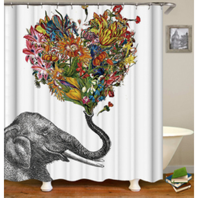 Drop Shipping Hot Selling Amazon Pure Color Simple Shower Curtain, The Cheapest Shower Curtain For Home Hotel From China#