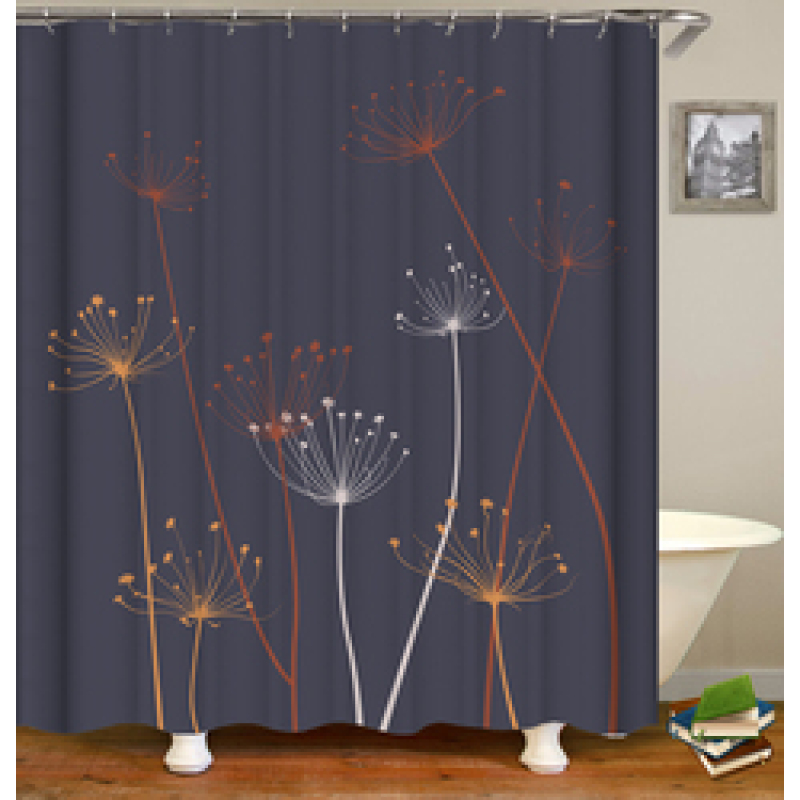 Drop Shipping Hot Selling Amazon Pure Color Simple Shower Curtain, The Cheapest Shower Curtain For Home Hotel From China#