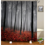 Drop Shipping Eco-friendly PEVA material trees design waterproof bath  Printing 72X72 /