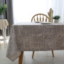 American Element European-style British Cotton Linen Tablecloth, English Newspaper Tablecloth /