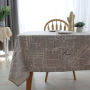 American Element European-style British Cotton Linen Tablecloth, English Newspaper Tablecloth /