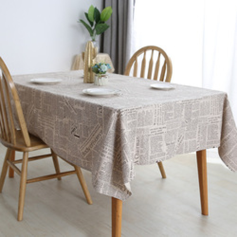 American Element European-style British Cotton Linen Tablecloth, English Newspaper Tablecloth /