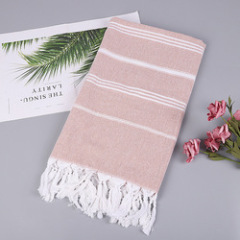 OEM Bohomia Style Turkish Beach Towel, Striped Tassel Beach Towels#