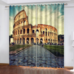 Store Insulated Curtains Made In China, Mercado Mayorista 3D Curtains Printed Landscape/