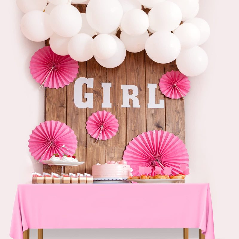 Anti-oil Tableware Solid Color Disposable sequins tablecloth dusty pink wedding For Birthday New Year Christmas Party