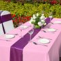 Anti-oil Tableware Solid Color Disposable sequins tablecloth dusty pink wedding For Birthday New Year Christmas Party