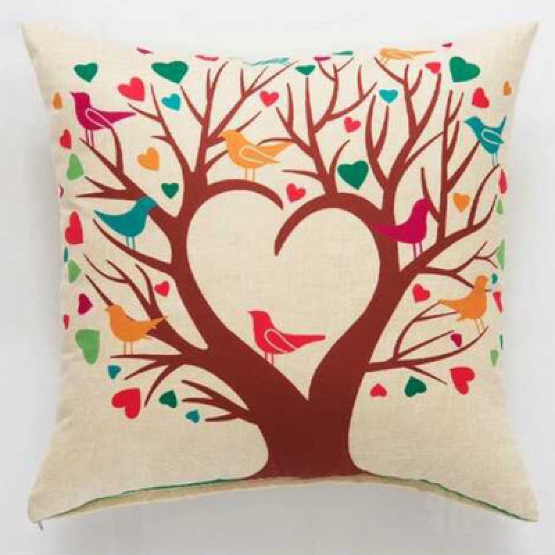 Fashion personality European style  linen thick padded sofa cushion, 2019 new butterfly girl cushion set linen pillow /