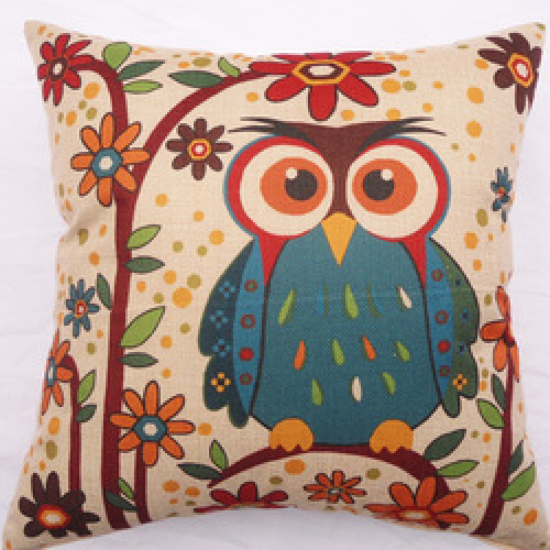 Fashion personality European style  linen thick padded sofa cushion, 2019 new butterfly girl cushion set linen pillow /