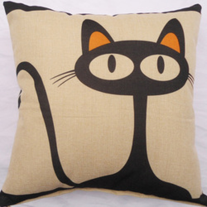 Fashion personality European style  linen thick padded sofa cushion, 2019 new butterfly girl cushion set linen pillow /