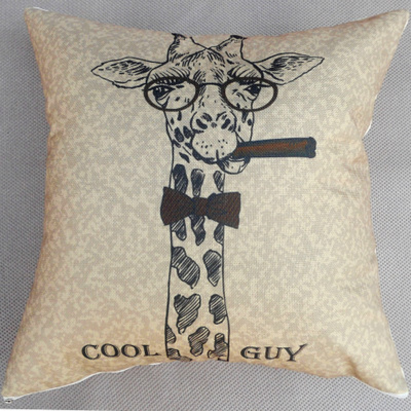 Fashion personality European style  linen thick padded sofa cushion, 2019 new butterfly girl cushion set linen pillow /