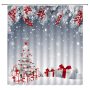 Home Decor Polyester Shower Curtain 3D, Famous Kids Christmas Bathroom Shower Curtain*