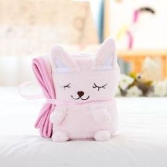 Wholesale Animal Design Blanket, Hot Sale Fleece Travel Pillow Blanket For Baby/