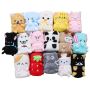 Wholesale Animal Design Blanket, Hot Sale Fleece Travel Pillow Blanket For Baby/