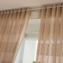Chinese Style Jacquard Hollow Curtain, Balcony Living Room Study Custom Curtain Fabric Finished Product /