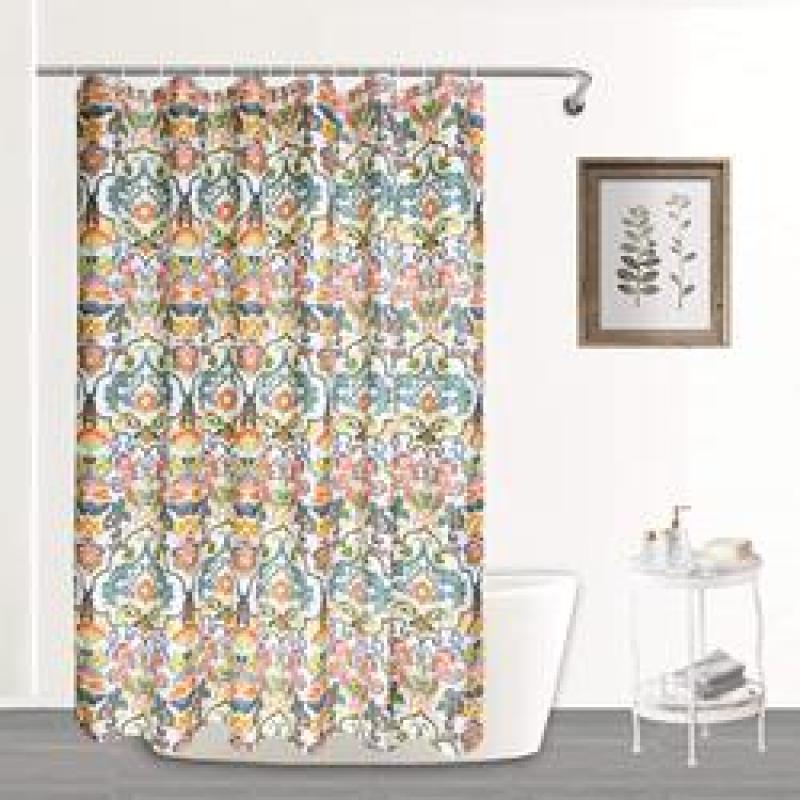 Classy Navy Waffle White Shower Curtain, Hot Sale Shower Curtain Waffle Weave/