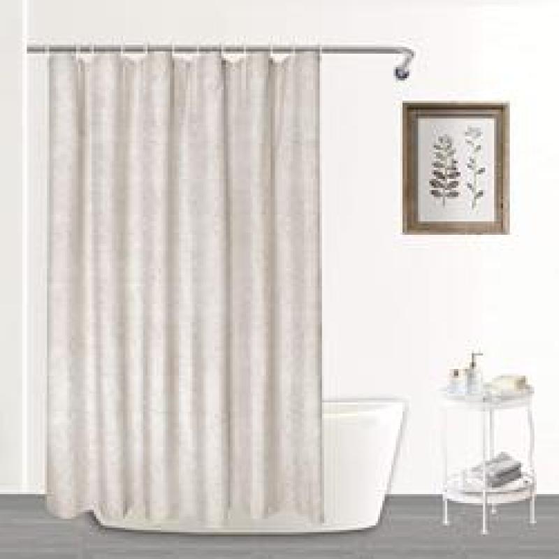 Classy Navy Waffle White Shower Curtain, Hot Sale Shower Curtain Waffle Weave/