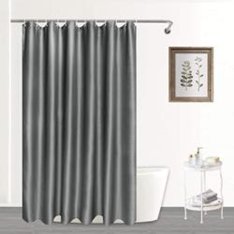 Classy Navy Waffle White Shower Curtain, Hot Sale Shower Curtain Waffle Weave/